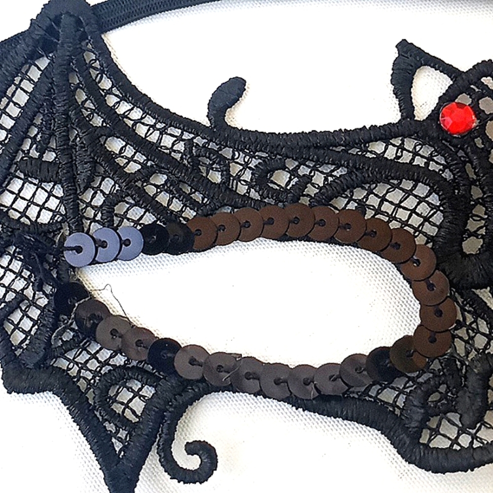 Crochet Bat Mask - Picture 3 of 4